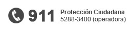 911 - ProtecciÃ³n ciudadana: 5288-3400